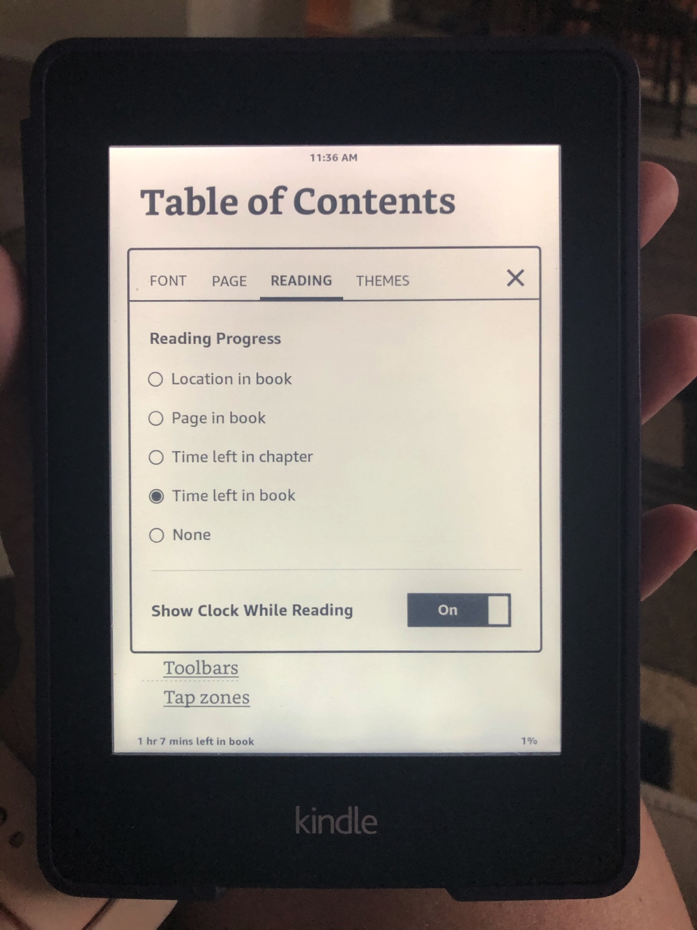 change location to page number on kindle for mac